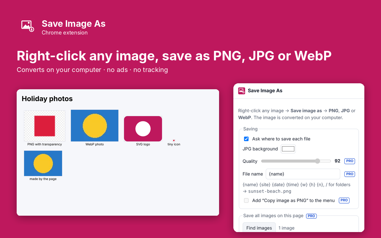 Save Image As popup next to the page it is working on